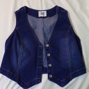 Madden girl 4 button jean vest